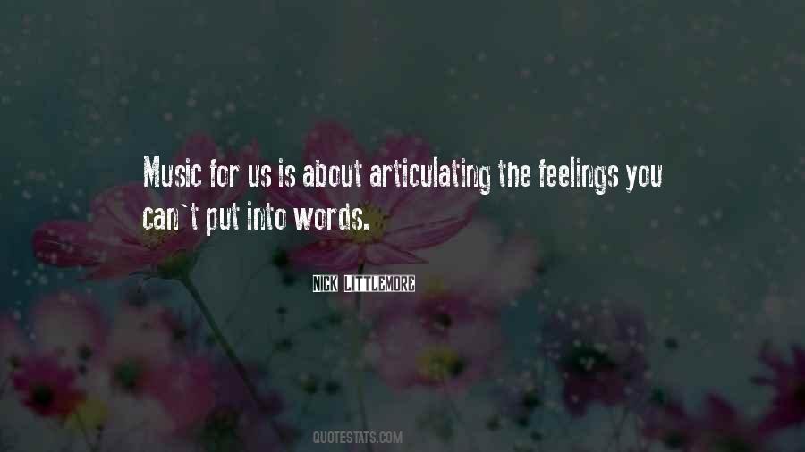 Words Feelings Quotes #122092