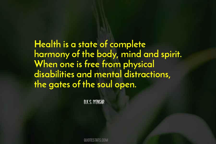 Health Yoga Quotes #1124376