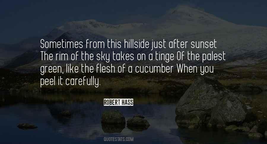 Quotes About The Hillside #941046