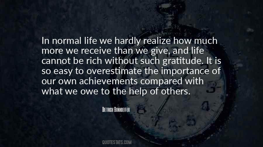 Importance Of Others Quotes #33080