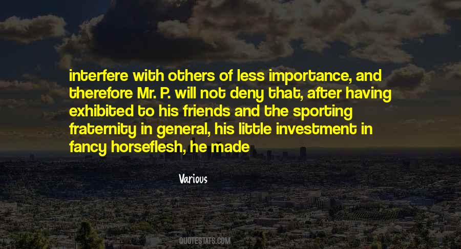 Importance Of Others Quotes #628217