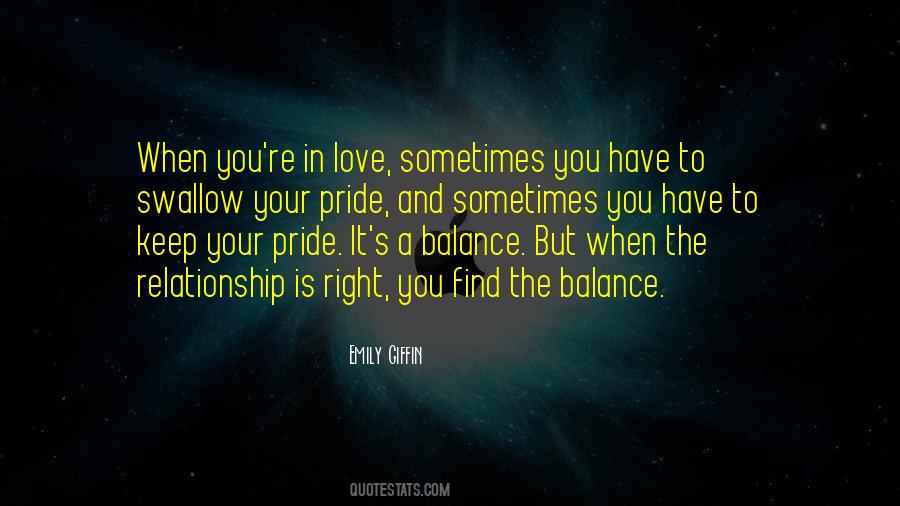 Relationship Balance Quotes #1766136