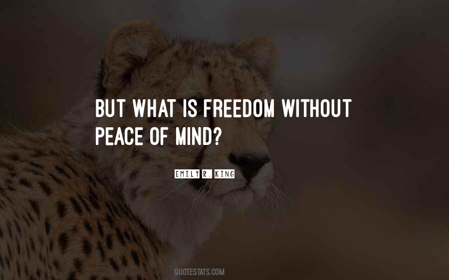 Peace Mind Quotes #139432