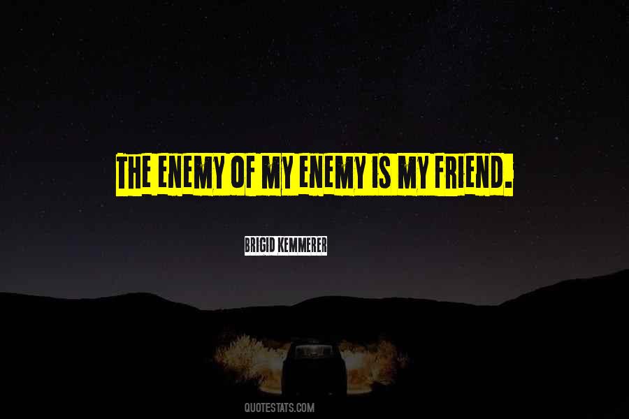 Friend Of My Enemy Is My Enemy Quotes #798120