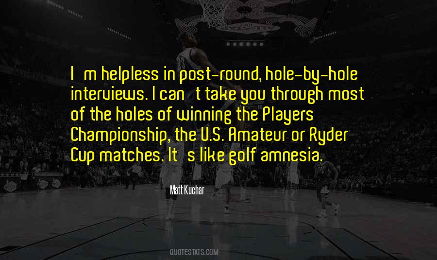 Golf Hole Quotes #510868