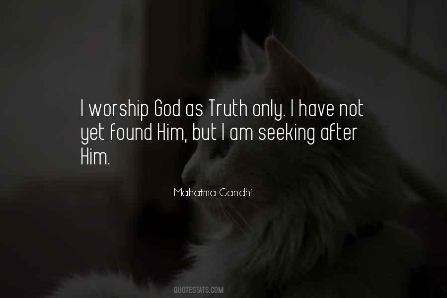 I Worship God Quotes #141614