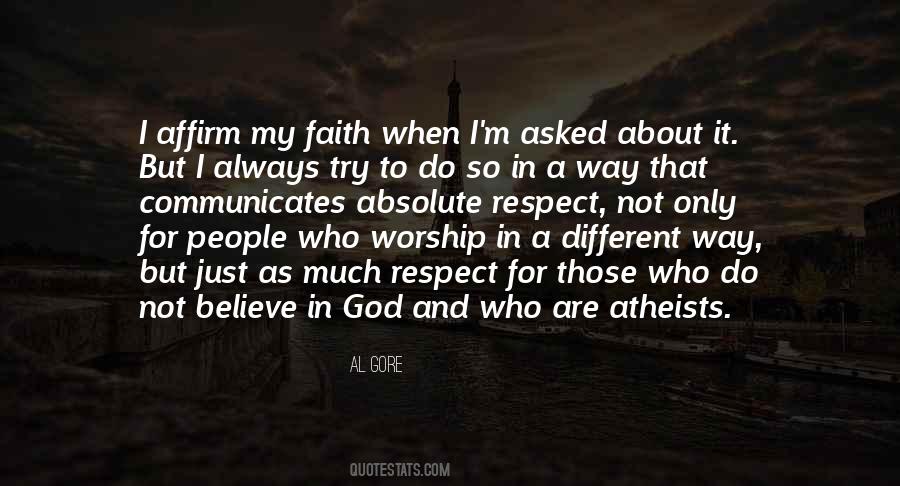 I Worship God Quotes #1493744