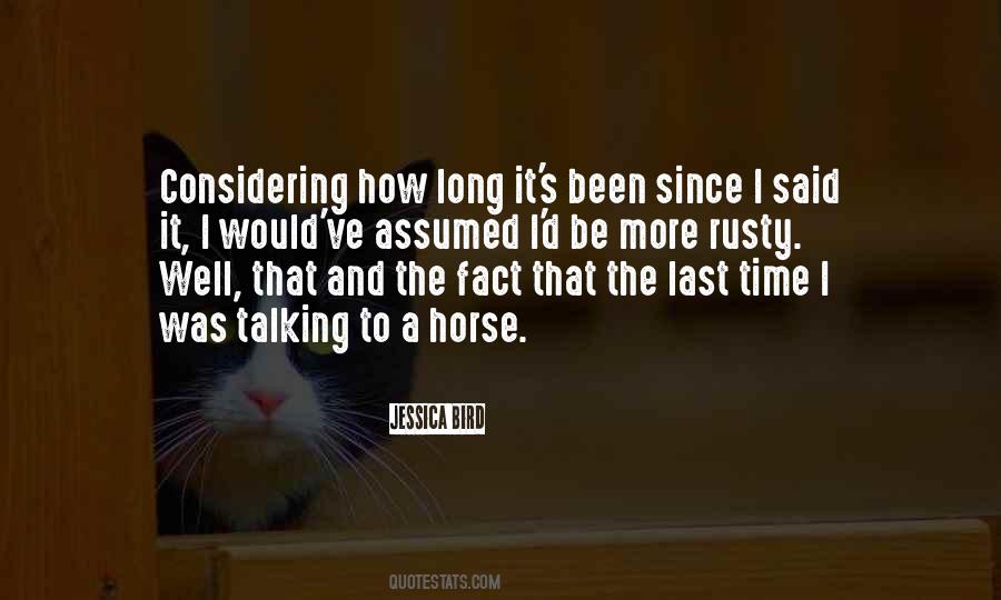 Love A Horse Quotes #1094392