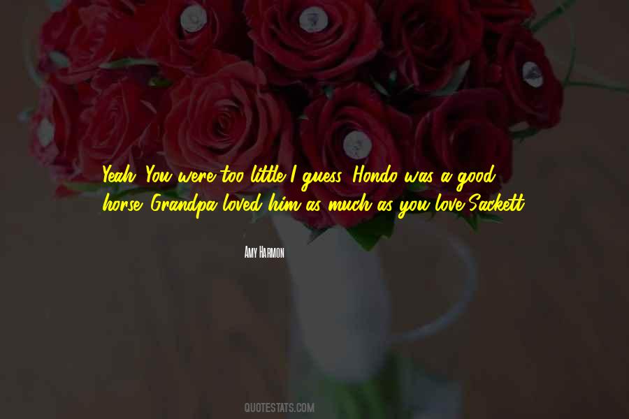 Love A Horse Quotes #1274617