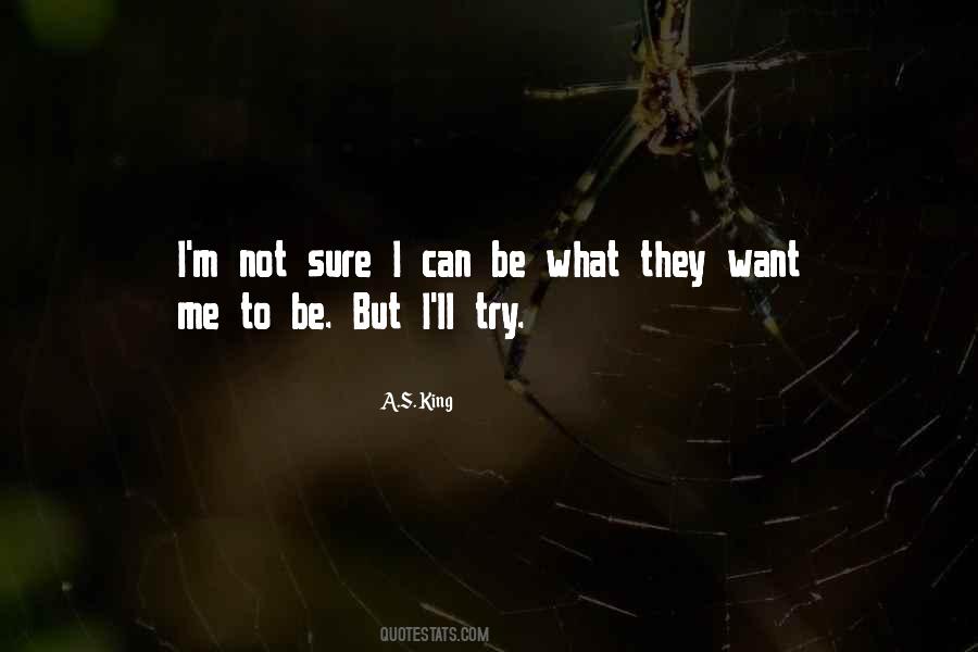 Not Sure What I Want Quotes #1155869