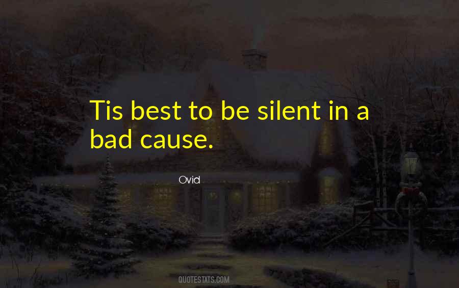 Best To Be Silent Quotes #971303