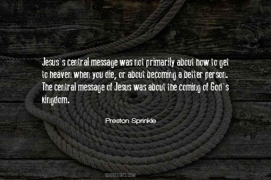 Coming Of God Quotes #1864525