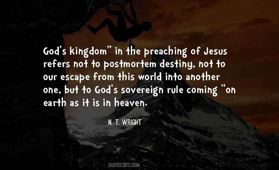 Coming Of God Quotes #669383