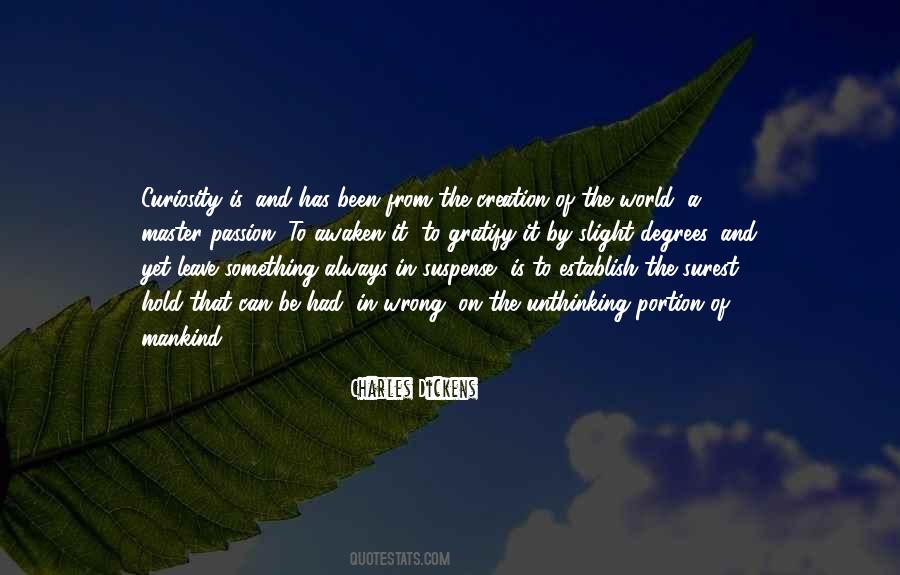 Creation Of Mankind Quotes #1046330
