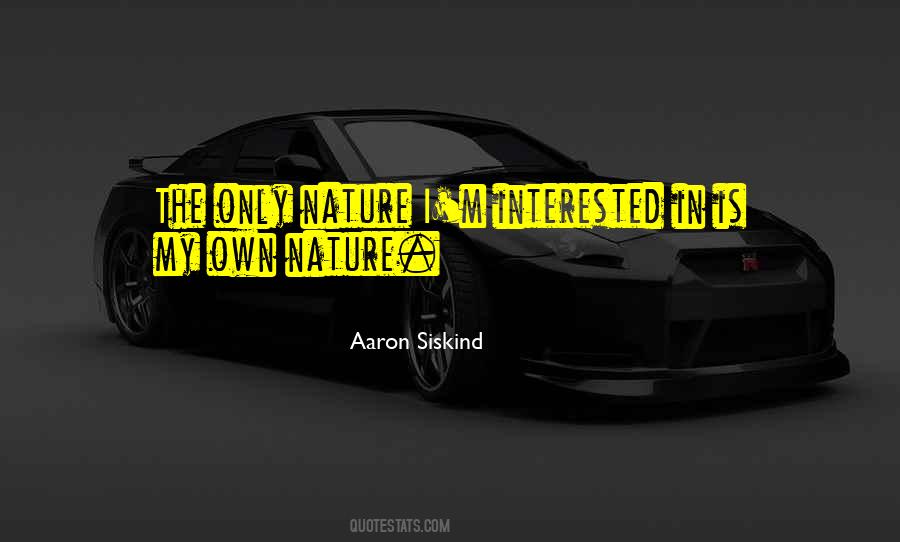 Only Nature Quotes #1098005