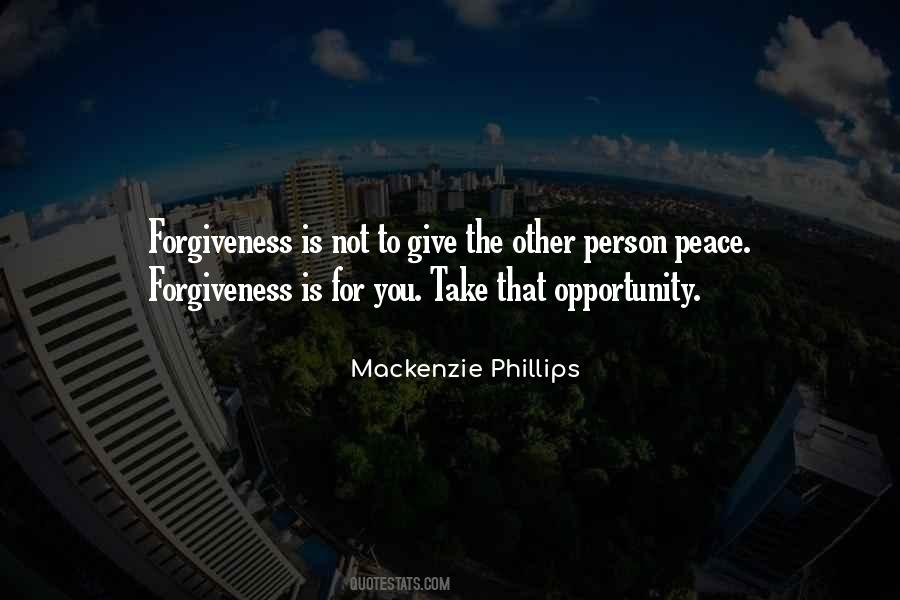 Peace Forgiveness Quotes #1403816
