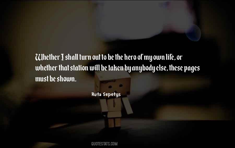 Be The Hero Quotes #165063