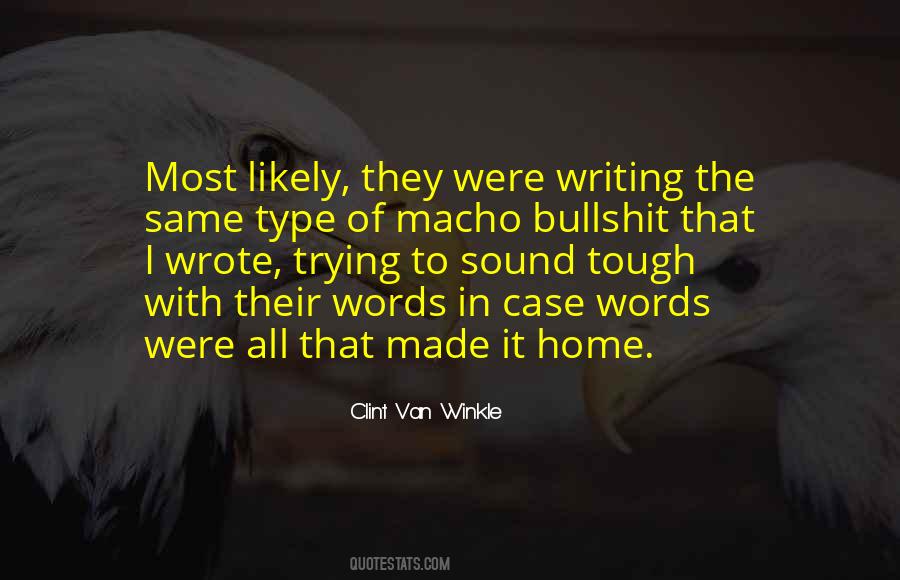 Tough Words Quotes #794783