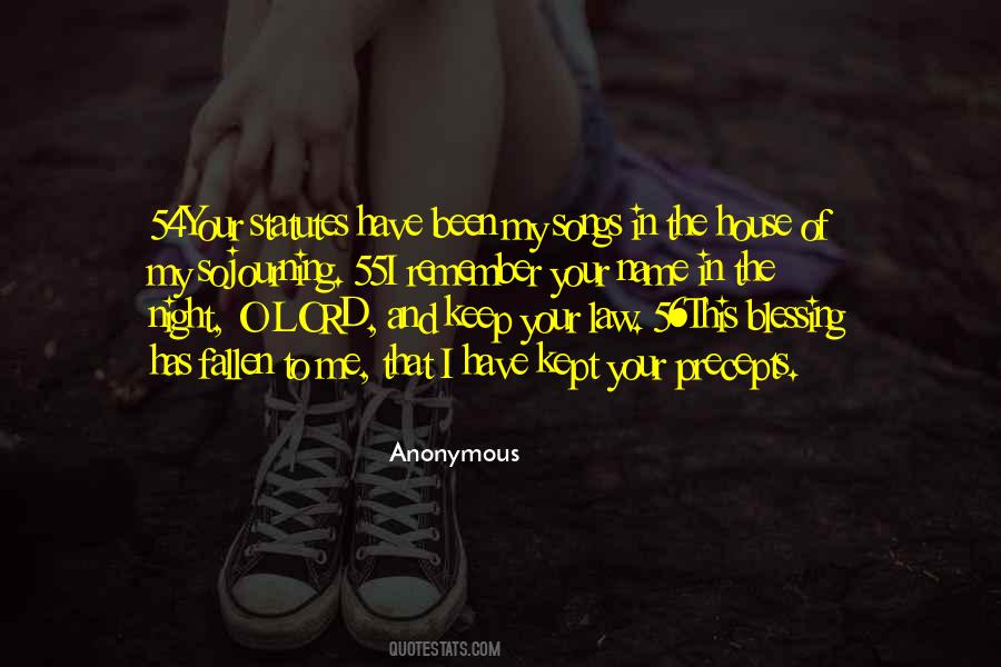 Night Blessing Quotes #1180452