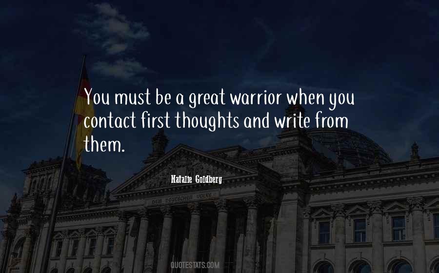 A Great Warrior Quotes #133659
