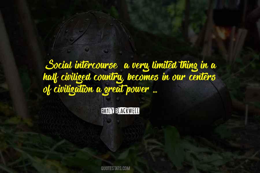 Social Intercourse Quotes #1813485