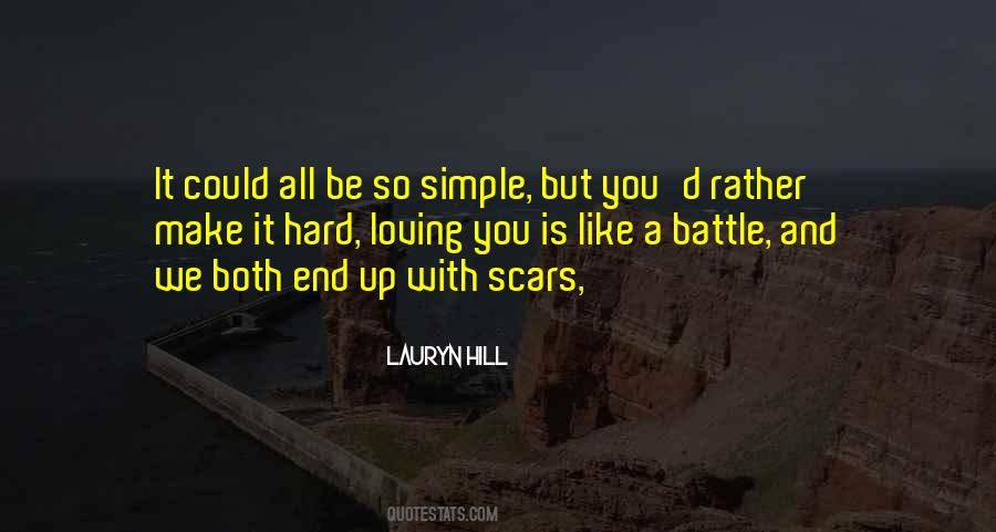 Simple Hard Quotes #560147