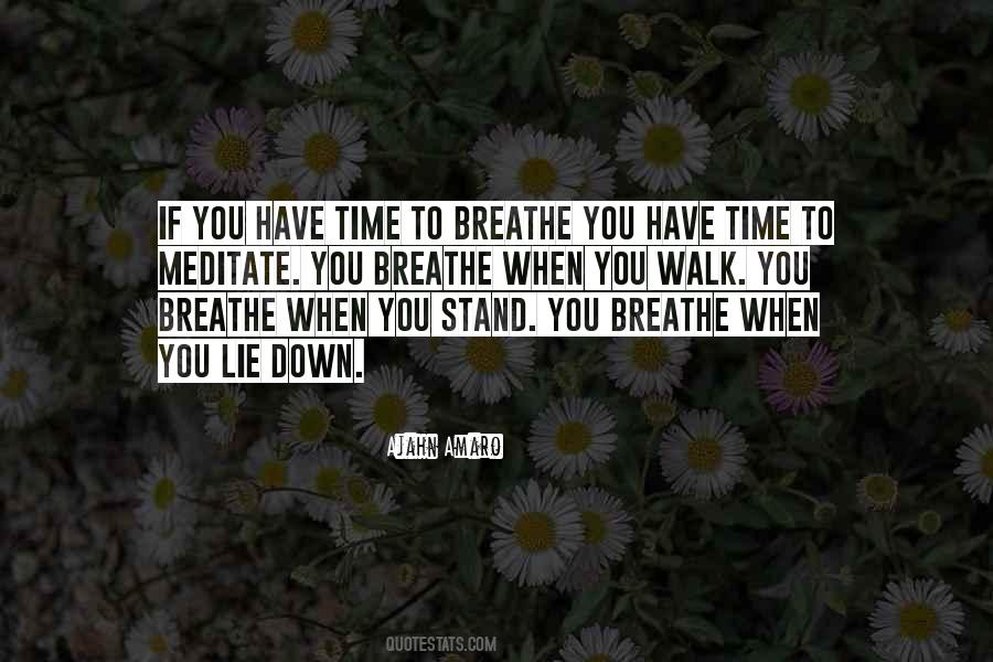 Time To Breathe Quotes #157488