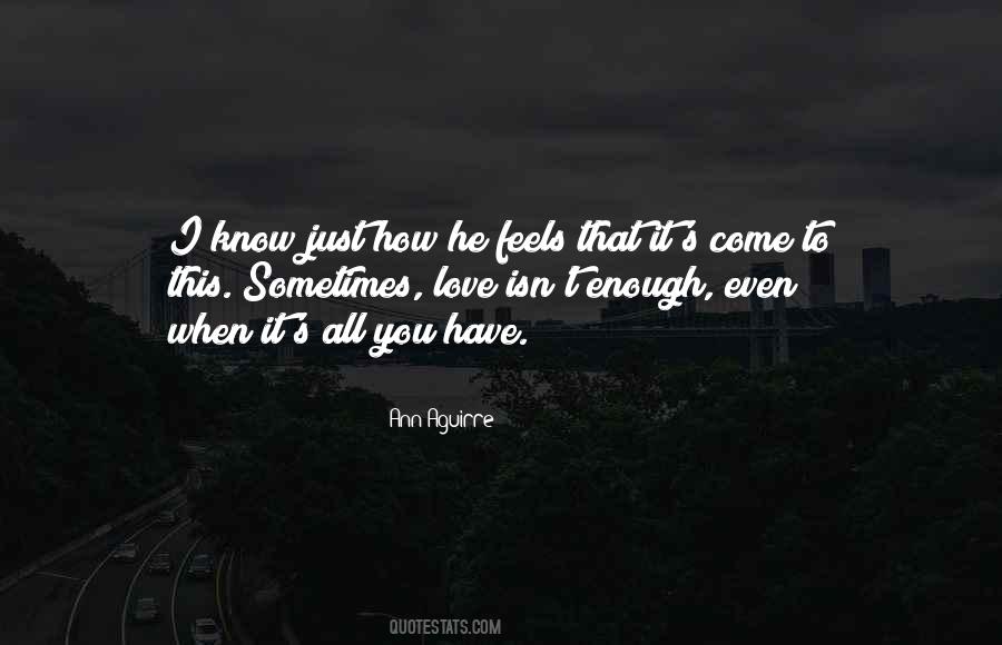 I Know How It Feels Quotes #1080423