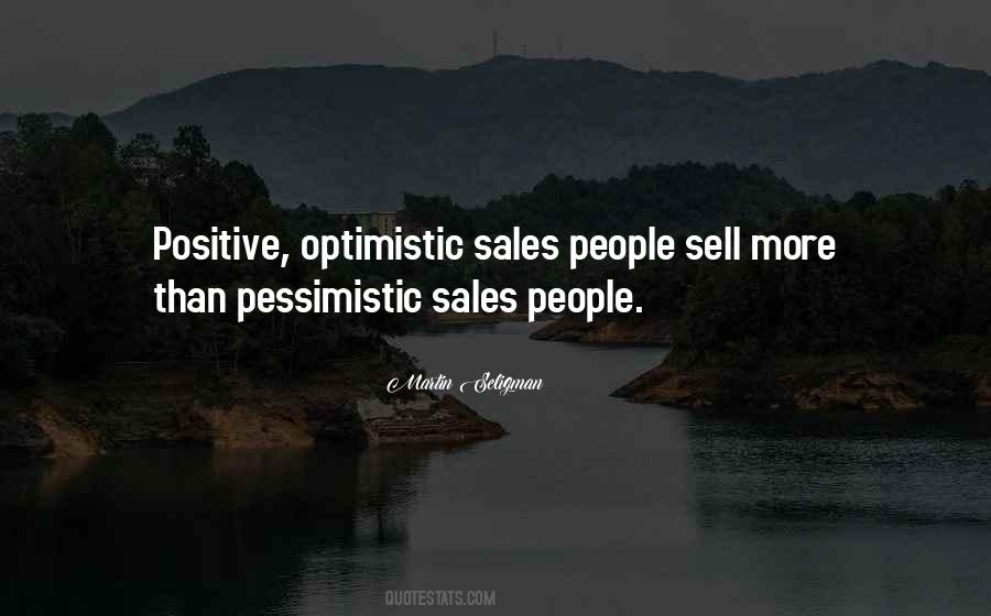 Optimistic Sales Quotes #102191