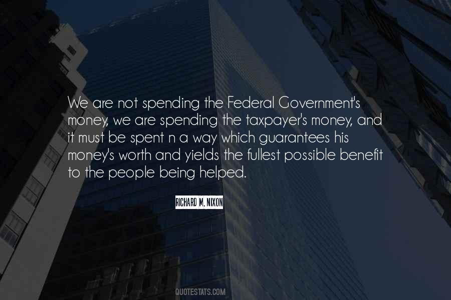 Government Money Quotes #1529935