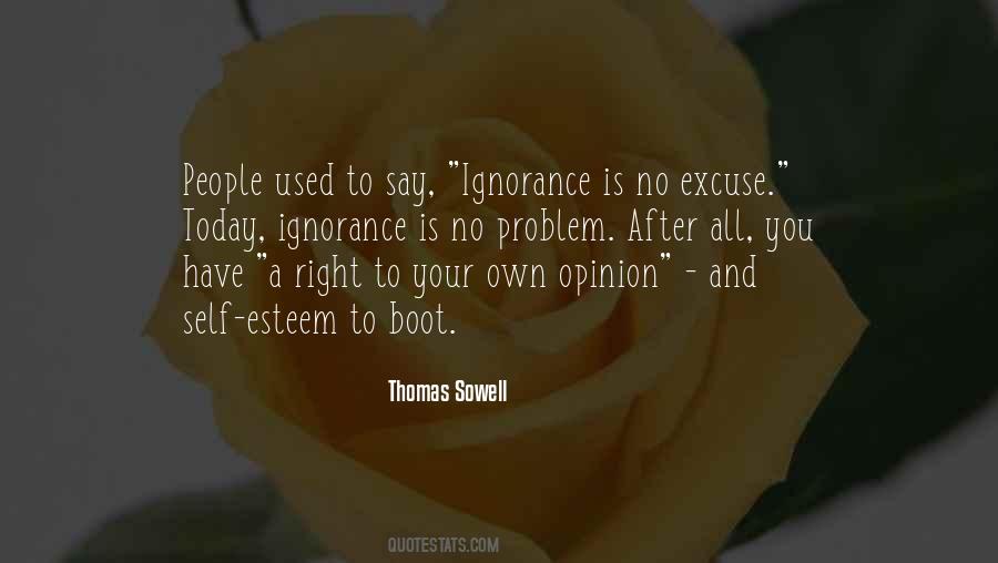 No Excuse For Ignorance Quotes #1523913