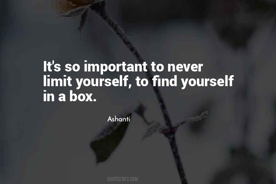 Never Limit Yourself Quotes #1271010