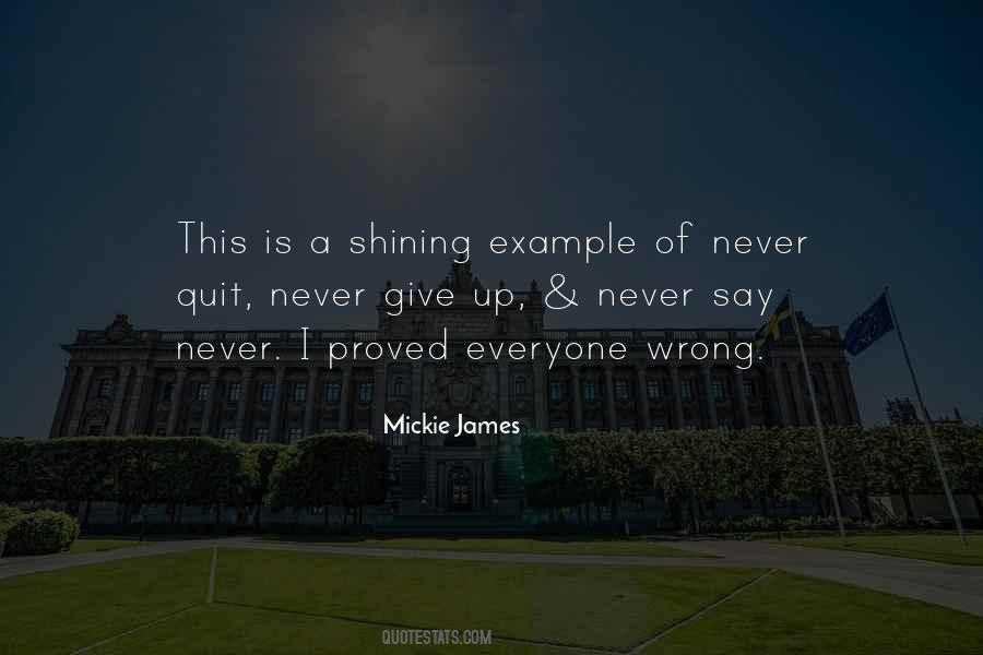 Shining Example Quotes #1618268
