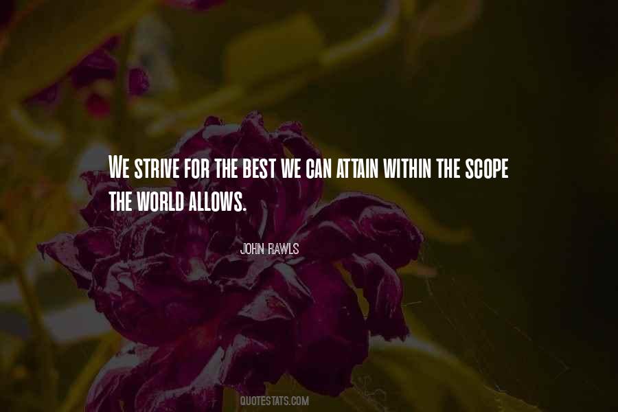 Strive For The Best Quotes #128636