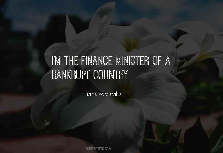 Finance Minister Quotes #1573913