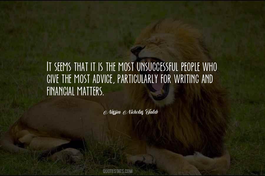 Financial Advice Quotes #1027744