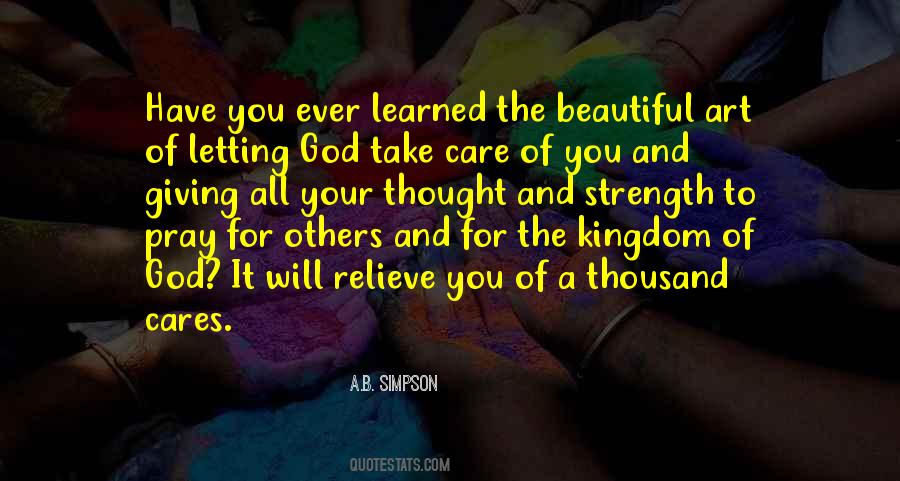 Care Of God Quotes #11143