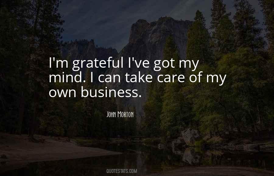 Take Care Of Business Quotes #815459
