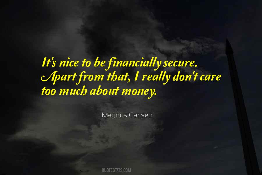 Financially Secure Quotes #374854