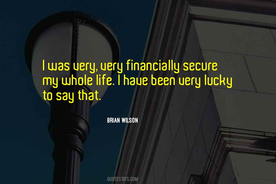 Financially Secure Quotes #459524