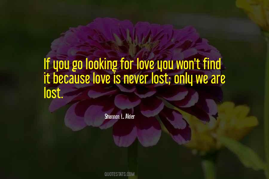 Find Lost Love Quotes #630815