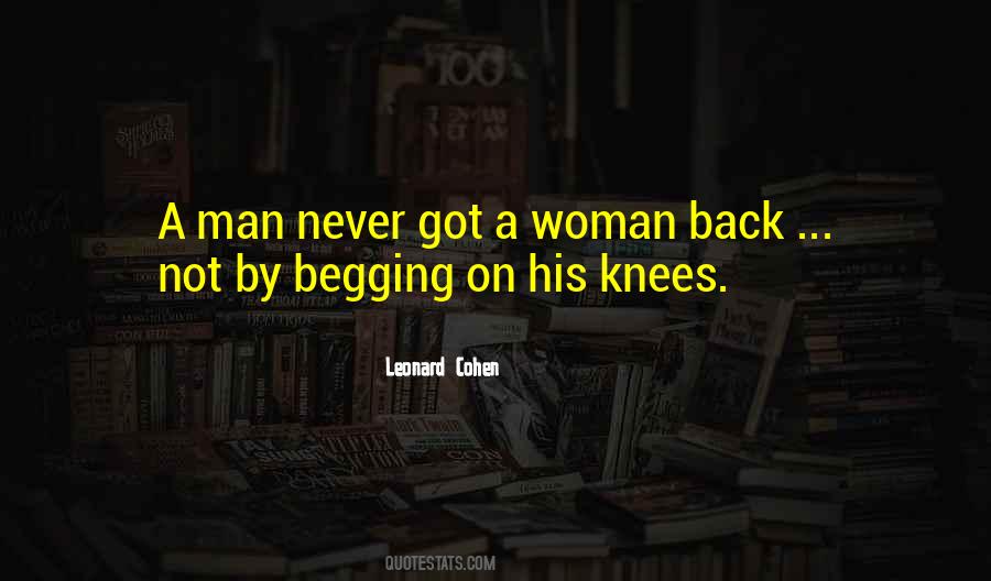 A Man On His Knees Quotes #511985