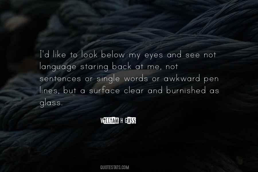 Clear Glass Quotes #1205276