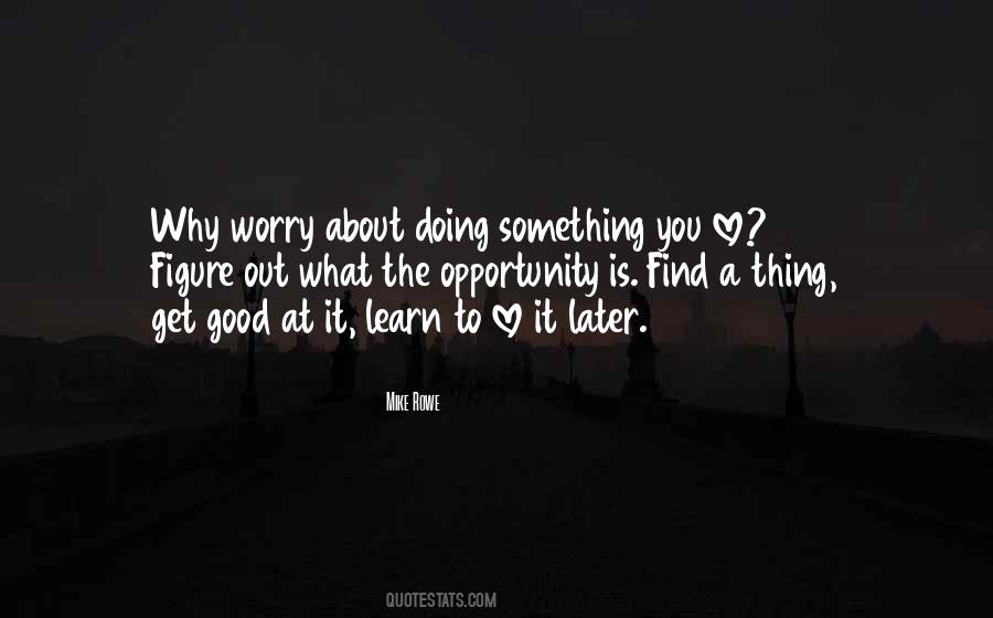 Find Something You Love Quotes #453470