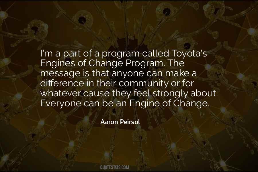 Be Part Of The Change Quotes #948945