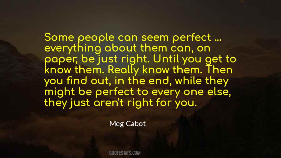 Find The Perfect One Quotes #486575