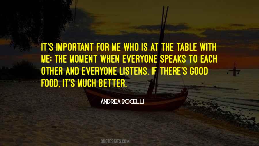 At The Table Quotes #1742767
