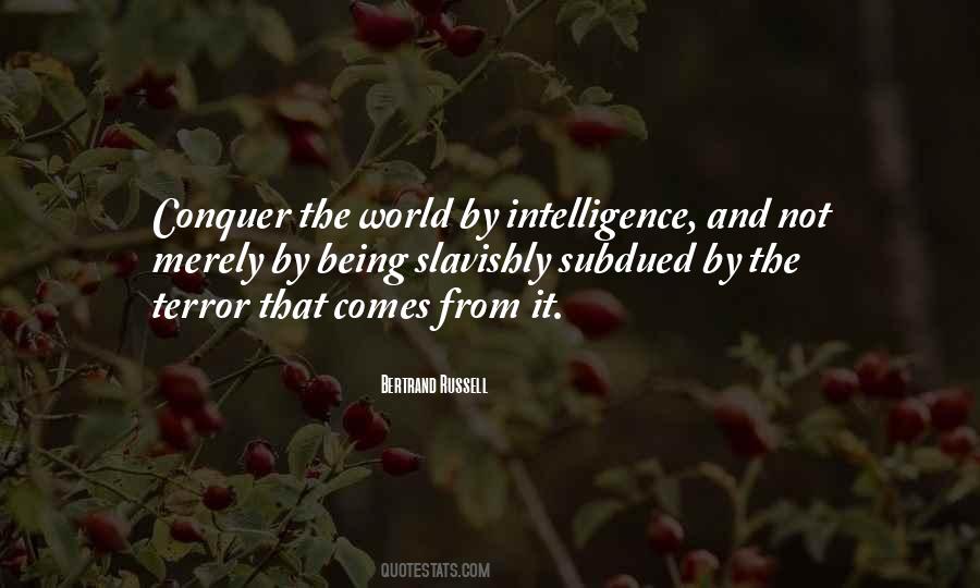 You Can Conquer The World Quotes #18564