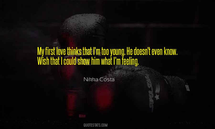 Young First Love Quotes #268791