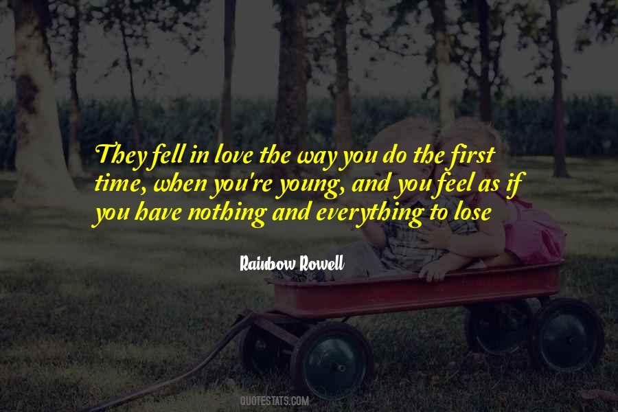 Young First Love Quotes #776641
